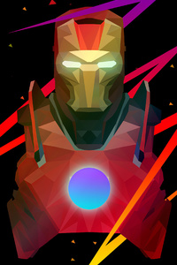 Iron Man New Minimalism 4k (1080x2160) Resolution Wallpaper