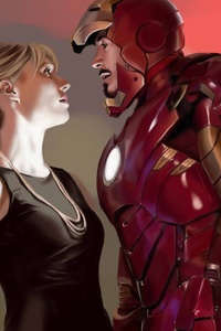 Iron Man Pepper Potts (640x960) Resolution Wallpaper