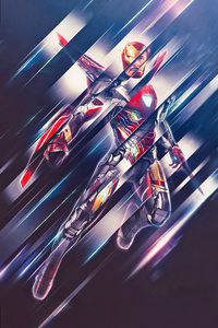 Iron Man Power Unleashed (240x400) Resolution Wallpaper