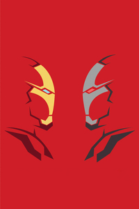 Iron Man Showdown (1440x2960) Resolution Wallpaper