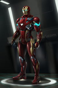 Iron Man Suit Artwork (480x854) Resolution Wallpaper
