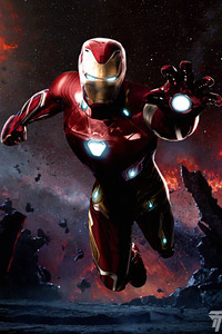 Iron Man Suit In Avengers Infinity War (640x1136) Resolution Wallpaper