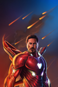 Iron Man The Armored Avenger In Action (1242x2668) Resolution Wallpaper