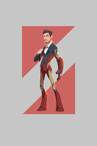 Iron Man Tony Minimalism 4k (360x640) Resolution Wallpaper