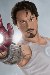 Iron Man Tony (720x1280) Resolution Wallpaper