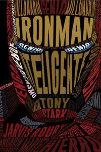 Iron Man Typographic Illustration