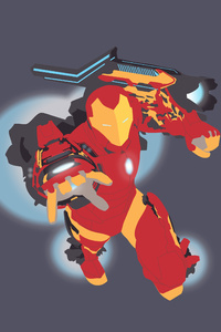 Iron Man Vector 5k (360x640) Resolution Wallpaper