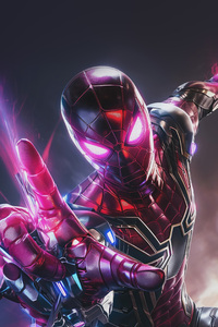 Iron Spider Man Armor (240x320) Resolution Wallpaper