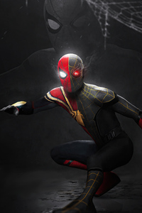 Iron Spider X Gold Suit 4k