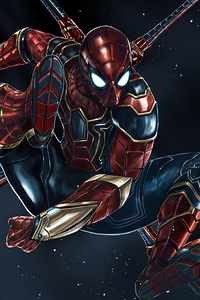 Iron Spiderman 4k (320x480) Resolution Wallpaper