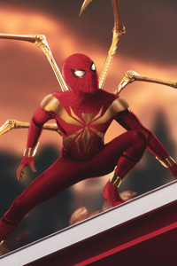 Iron Spiderman Art 4k