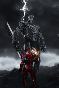 Ironman Sacrifice 5k (1080x2160) Resolution Wallpaper