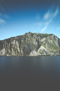 Island Water Landscape Open Sky 5k (540x960) Resolution Wallpaper