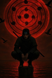 Itachi Uchiha From Naruto Anime (800x1280) Resolution Wallpaper