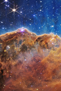 1125x2436 James Webb Cosmic Cliffs 8k