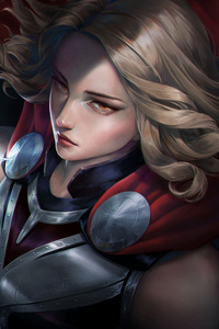 Jane Foster Mighty Thor (1280x2120) Resolution Wallpaper