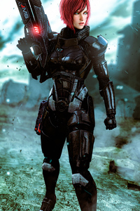 Jane In Mass Effect 4k (1125x2436) Resolution Wallpaper