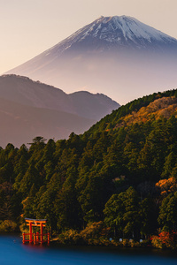 Japan Mountains Mount Fuji 4k (640x1136) Resolution Wallpaper