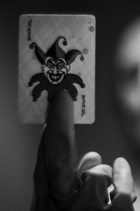 480x854 Jared Leto Joker Card 5k