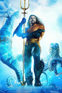 Jason Momoa Aquaman And The Lost Kingdom Movie (240x400) Resolution Wallpaper