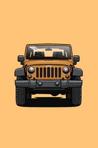 Jeep Artwork (480x854) Resolution Wallpaper