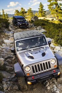 Jeep Wrangler Offroading (640x960) Resolution Wallpaper