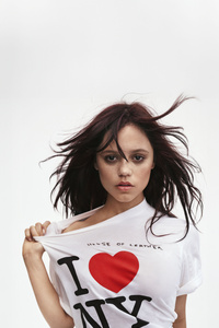 Jenna Ortega V Magazine (320x568) Resolution Wallpaper