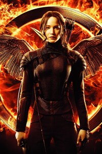 Jennifer Lawrence In Hunger Games (1125x2436) Resolution Wallpaper