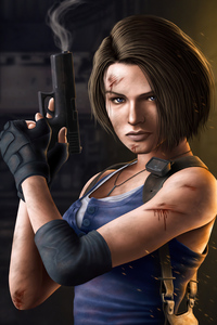 Jill Valentine Resident Evil 3 2020 4k (240x400) Resolution Wallpaper