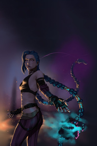 Jinx Arcane 2026 (640x960) Resolution Wallpaper