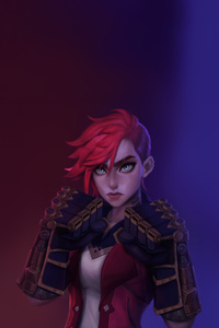 Jinx Arcane League Of Legends 5k (640x960) Resolution Wallpaper