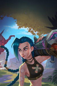 Jinx Collide (480x854) Resolution Wallpaper