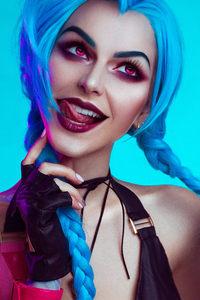 Jinx From League Of Legends Cosplay 4k