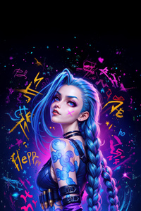 Jinx Mystic Vibes (1080x2280) Resolution Wallpaper