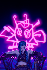 Jinx The Madness Within (1242x2668) Resolution Wallpaper