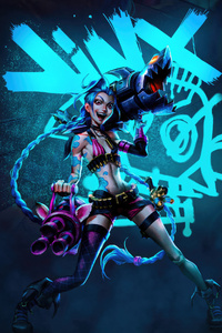 Jinx Whispers Of Fate (1280x2120) Resolution Wallpaper