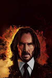 John Wick Eyes Of Infinity (1440x2560) Resolution Wallpaper