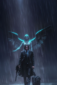 John Wick Master Of Vengeance (320x480) Resolution Wallpaper