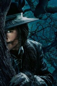 Johnny Depp The Wolf Into The Woods (1125x2436) Resolution Wallpaper