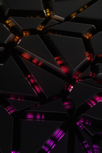 Joining Pieces Abstract Glow 4k (1080x1920) Resolution Wallpaper