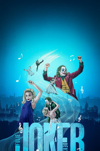 Joker And Harley Quinn In Gotham Nights (480x854) Resolution Wallpaper