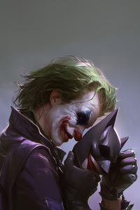 Joker Chaotic Canvas (240x400) Resolution Wallpaper