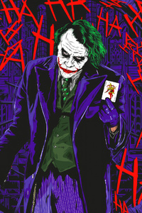 Joker Clown Prince Legacy Heath Ledger (480x800) Resolution Wallpaper