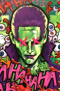 Joker Damaged Painting