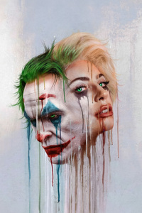 1440x2960 Joker Folie A Deux Artwork