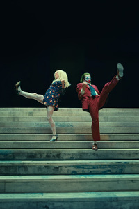 Joker Folie A Deux Stair Dance (1280x2120) Resolution Wallpaper