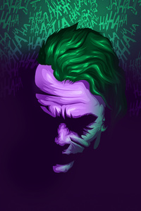 Joker Madness Unleashed (320x568) Resolution Wallpaper