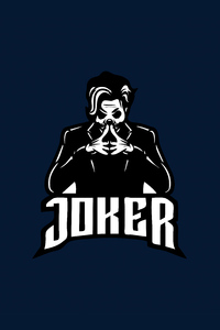 800x1280 Joker Mascot Minimal 4k