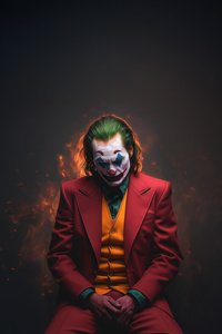 Joker On The Edge (1440x2960) Resolution Wallpaper