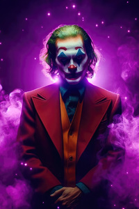 Joker Pink Background (1280x2120) Resolution Wallpaper